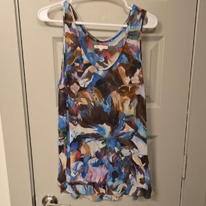 Abstract Multicolor Women's Tank Top
